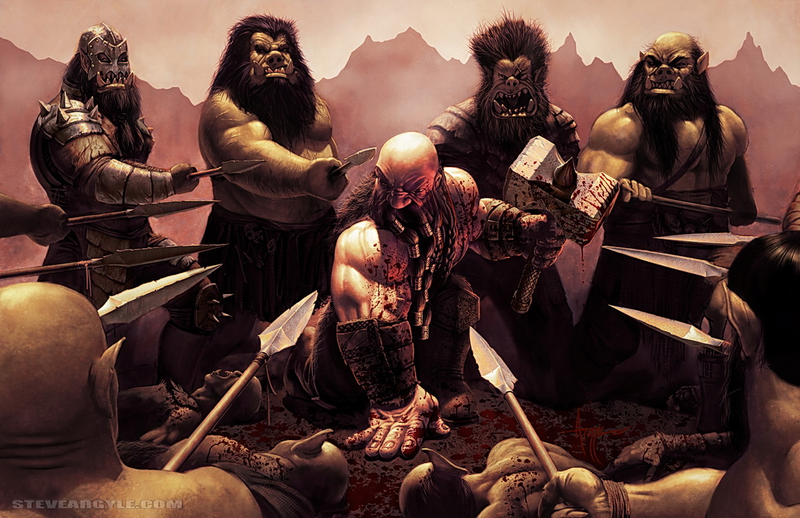 Illustration for article titled What is best in life? Epic Barbarian Art!